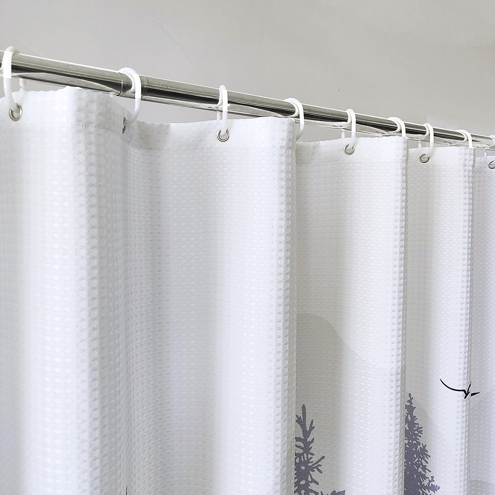 Geometric Patterned Waterproof Shower Curtain Kalsten