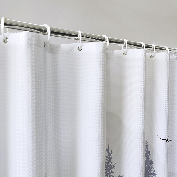 Geometric Patterned Waterproof Shower Curtain Kalsten