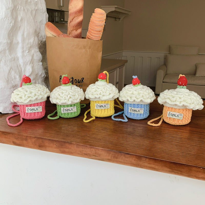 Cute Crochet Cupcake Plush Toy