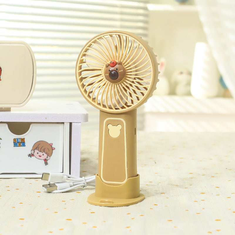 Ladies portable table fan with playful animal design Kalsten