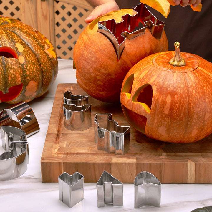Stainless Steel Fruit and Vegetable Cutter Set with Professional Garnishing Knives