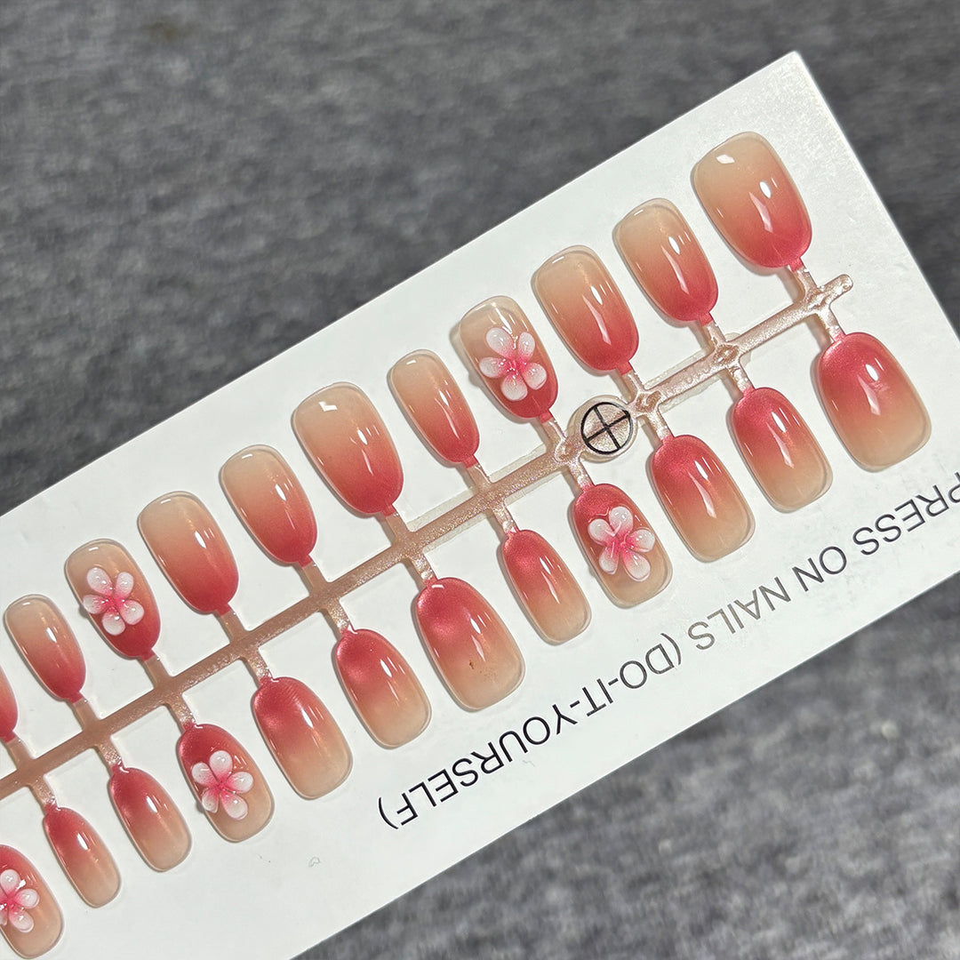 Floral Gradient Press-On Nail Set Kalsten