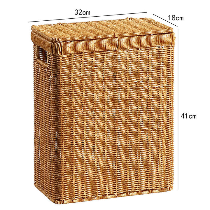 Handcrafted Rectangular Wicker Storage Box Kalsten