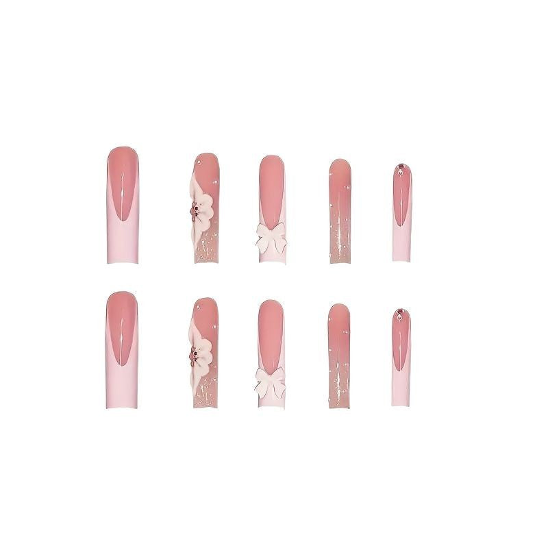 Floral 3D Nail Art Extensions Kalsten