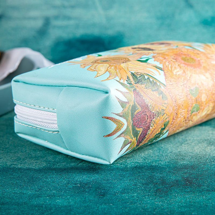 Artistic Floral Zippered Pencil Case