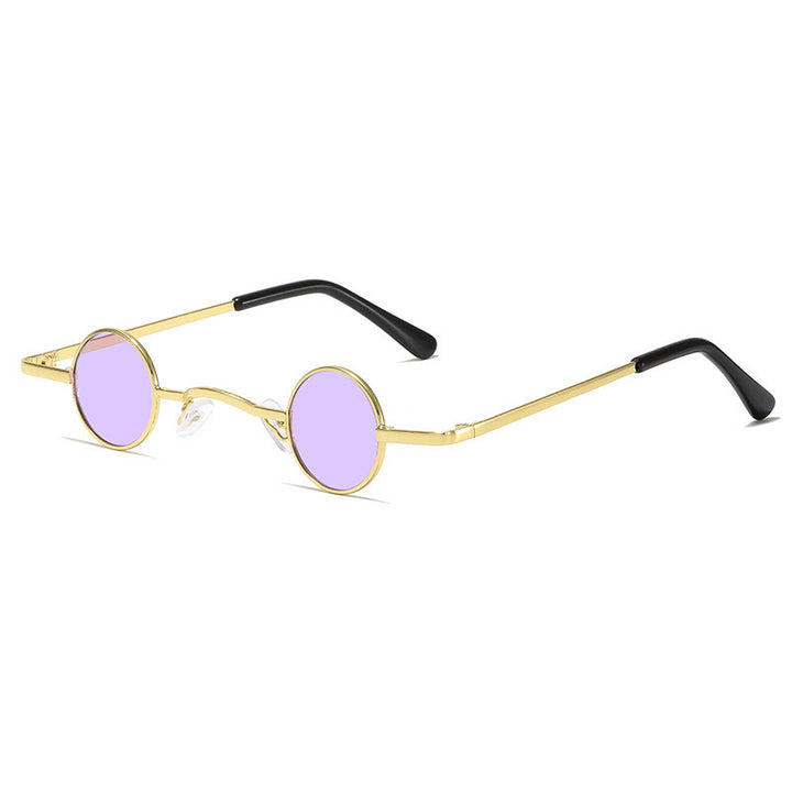 Retro-Inspired Round Metal Frame Sunglasses Kalsten