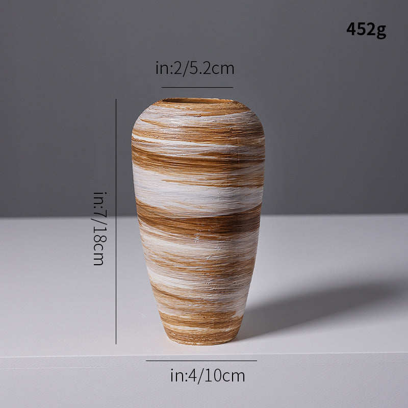Artistic Spiral Design Ceramic Vase Kalsten