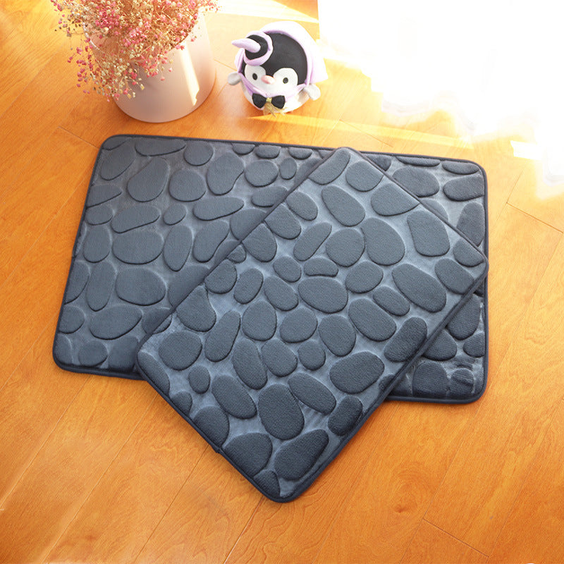 Cushioned Pebble Design Bath Mat Kalsten