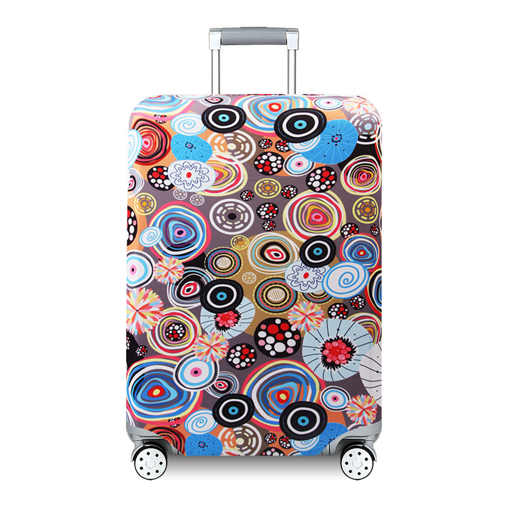 Ladies Hard Shell Suitcase with Playful Animal and Flower Pattern Kalsten