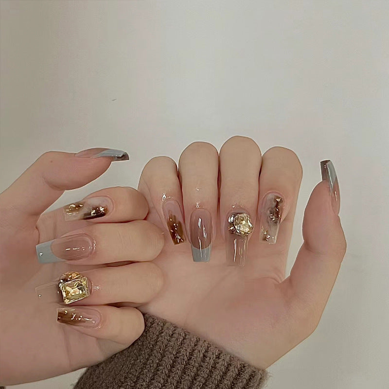 Ombre Press-On Nails with Glossy Finish Kalsten
