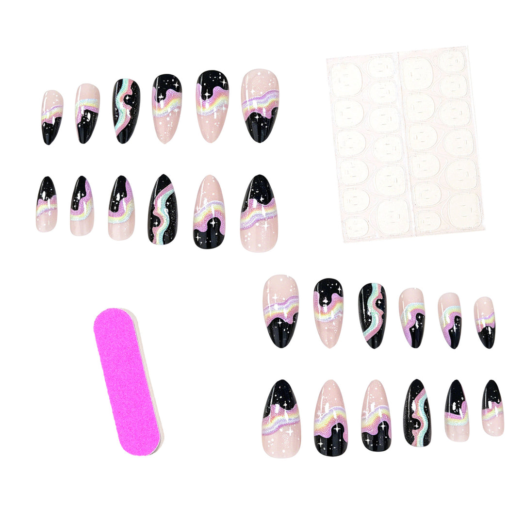 Cosmic Gradient Nail Art Enhancements Kalsten