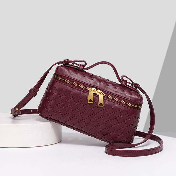 Luxury Woven Crossbody Handbag Kalsten