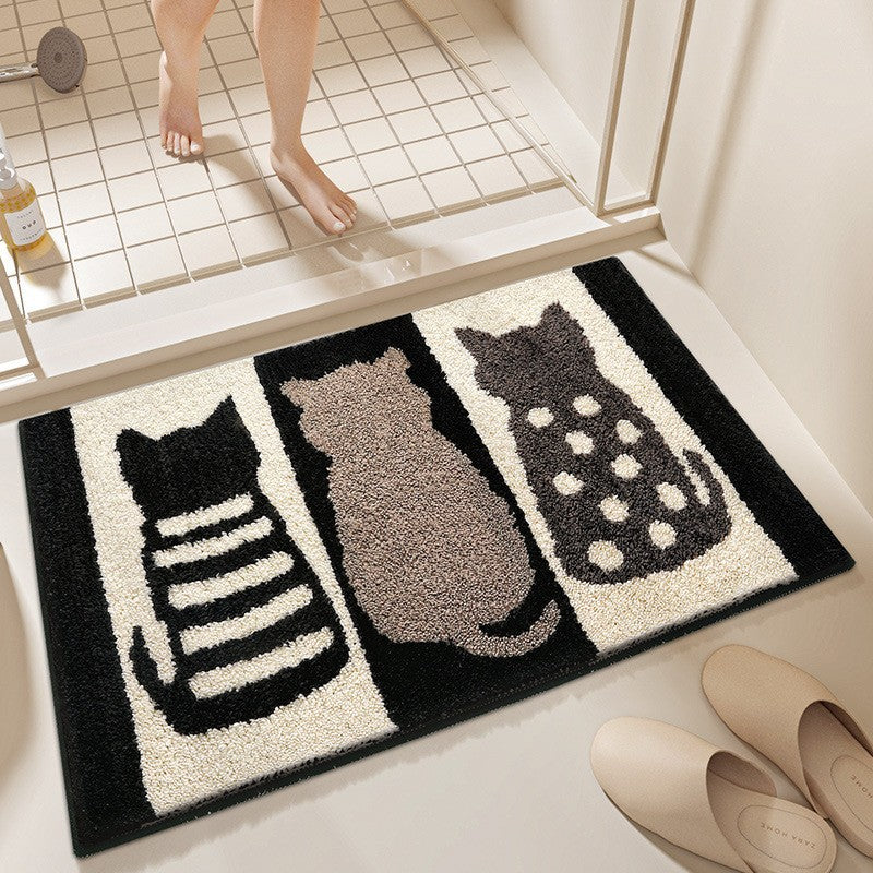 Playful Cartoon Pet Bath Mat Kalsten