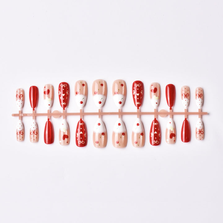 Creative Cherry-Design Press-On Nail Set Kalsten