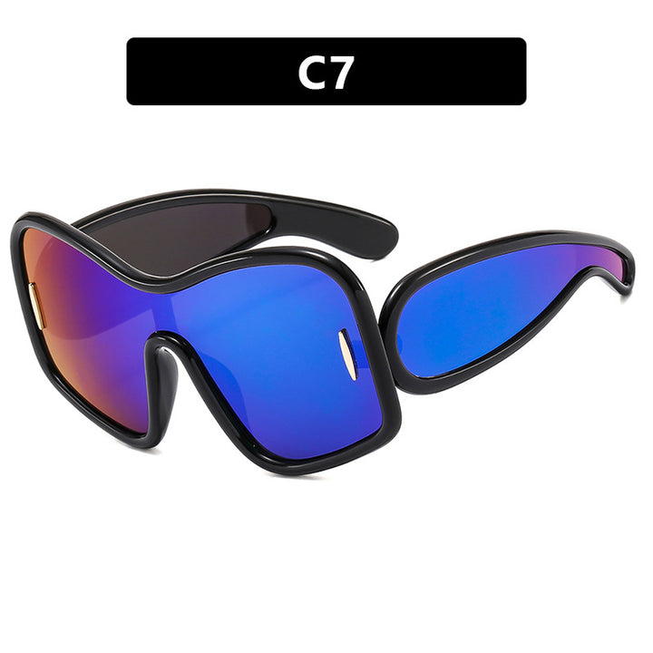Women’s futuristic sunglasses with extra wide design and protective UV filter Kalsten