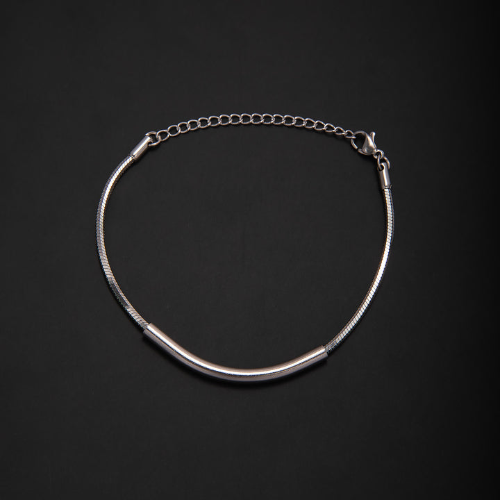 Elegant Minimalist Silver Chain Bracelet Kalsten