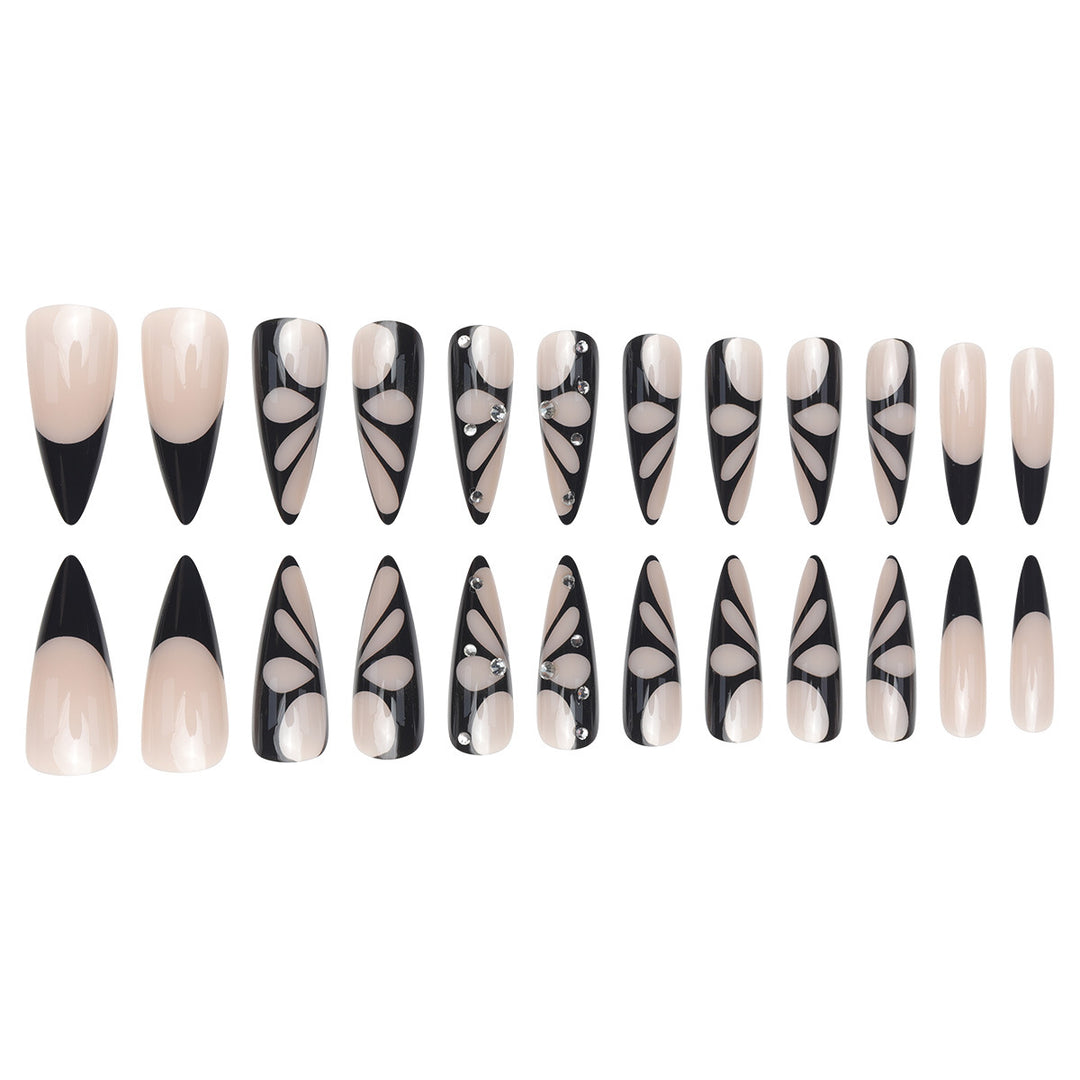 Artistic Butterfly-Inspired Stiletto Press-On Nails Kalsten