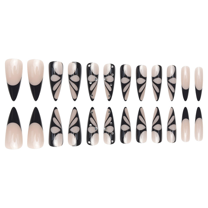 Artistic Butterfly-Inspired Stiletto Press-On Nails Kalsten