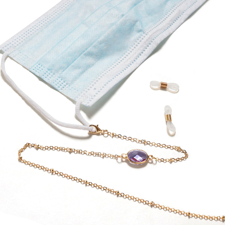 Elegant Gemstone-Embellished Eyewear Holder kalsten