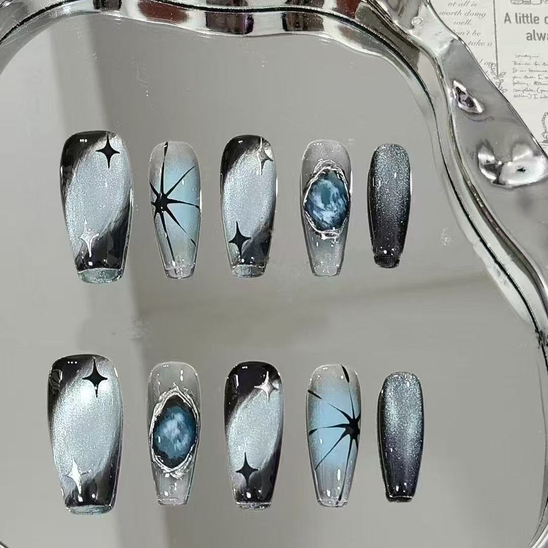 Whimsical Bear-Themed Press-On Nail Art Kit Kalsten