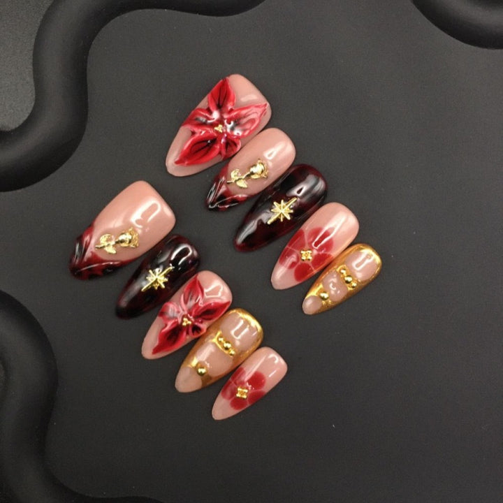 Artistic Press-On Nail Set
