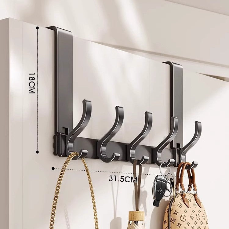 Wall-Mounted Multi-Hook Storage Rack
