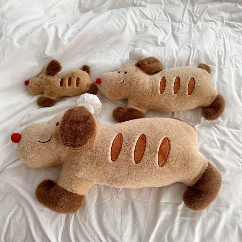 Plush cat cuddle pillow with large glitter eyes