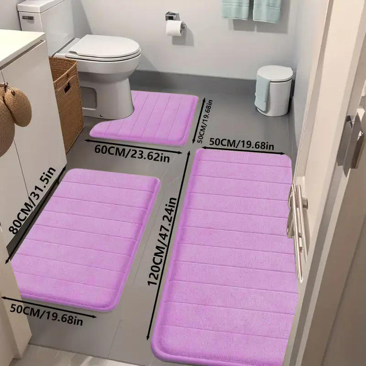 Bathroom Mat Set Kalsten