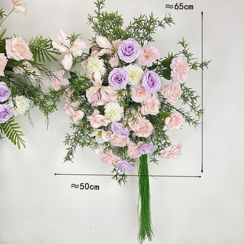 Lush Faux Floral Centerpiece Arrangement