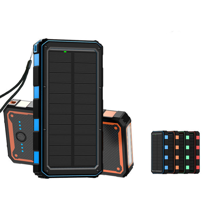 Solar-powered high-performance power bank with robust housing Kalsten
