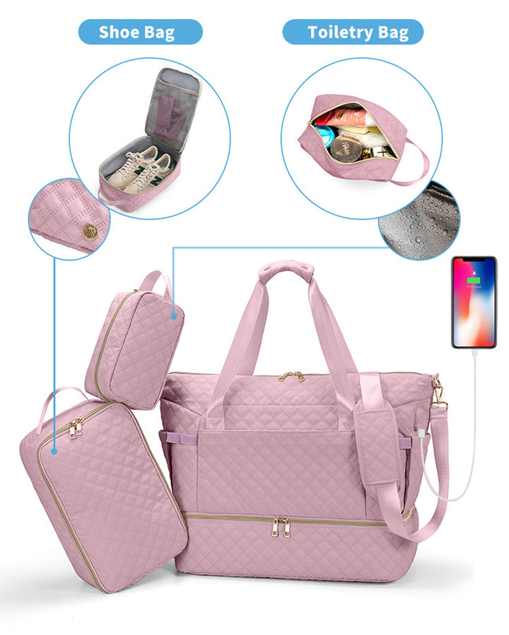 Quilted Weekender Bag Kalsten