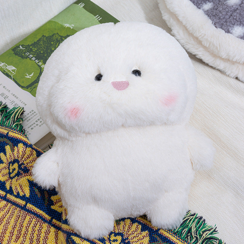 Plush Mushroom Buddy Collectible with Removable Faux-Fur Cap and Ultra-Soft Body Kalsten