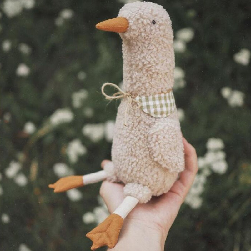 Handcrafted Long‑Neck Goose Plush Decorative Nursery Pillow