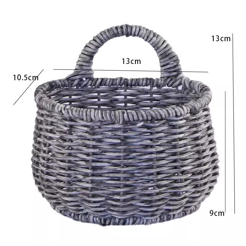Chic Woven Storage Basket with Ergonomic Handle Kalsten