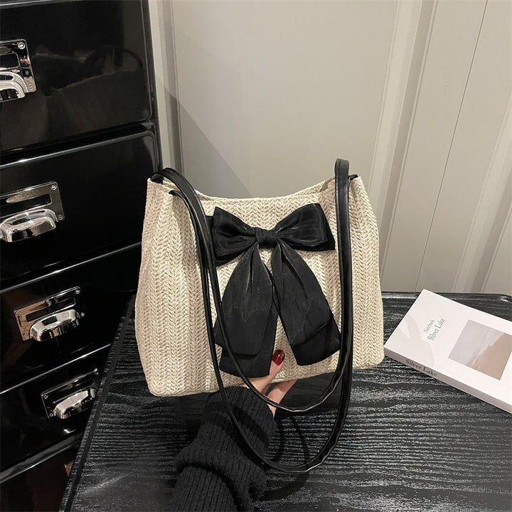 Bow-Embellished Handbag