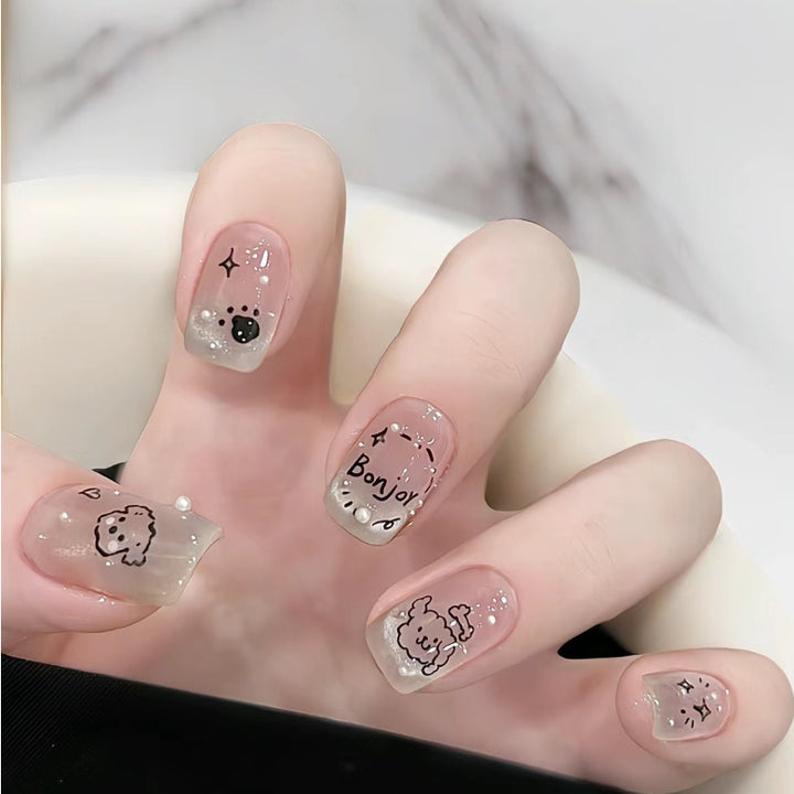Whimsical Cartoon-Themed Press-On Nail Set Kalsten