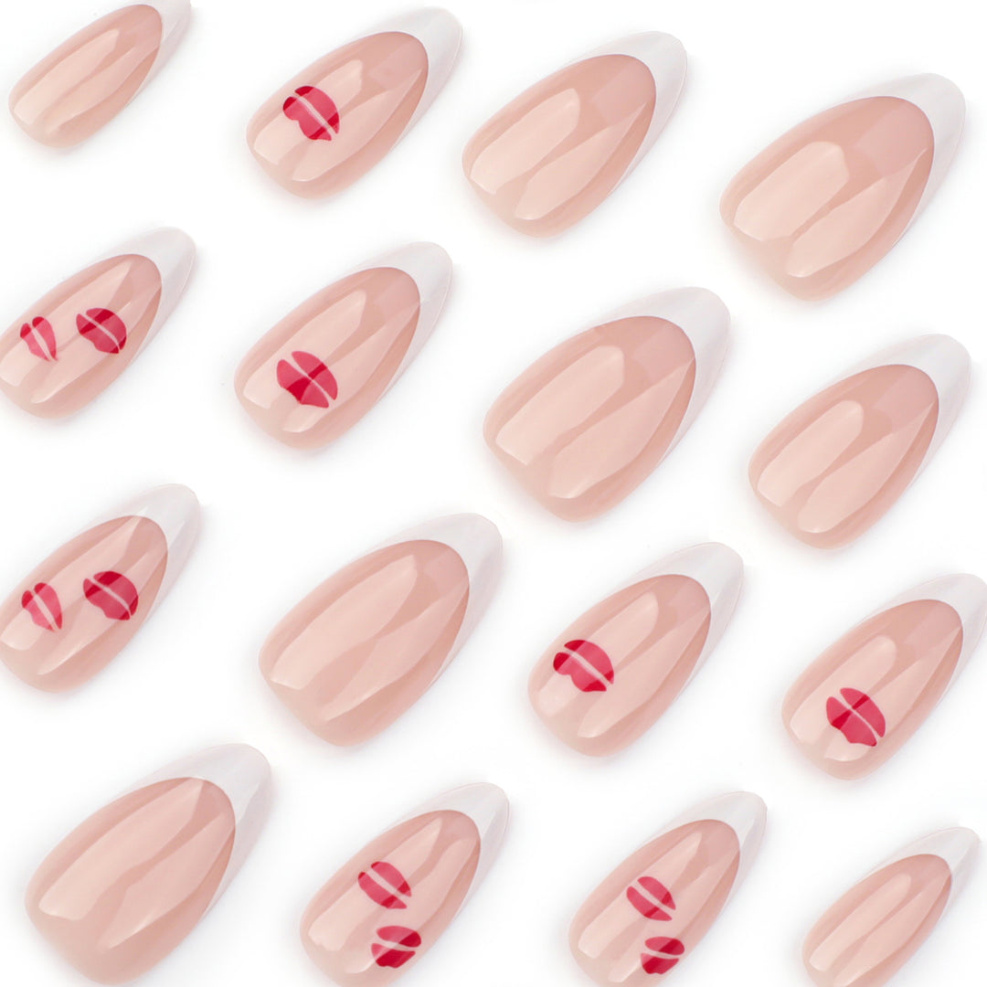 Artistic Nail Extensions with Glamorous Lip Design Kalsten