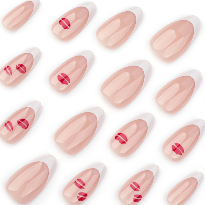 Artistic Nail Extensions with Glamorous Lip Design Kalsten