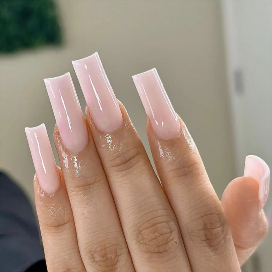 Glossy Long Coffin Press-On Nails  1791110449