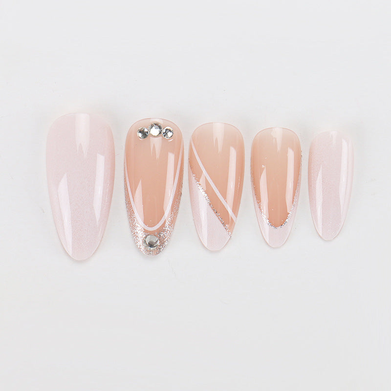 Elegant Geometric Design Press-On Nails Kalsten