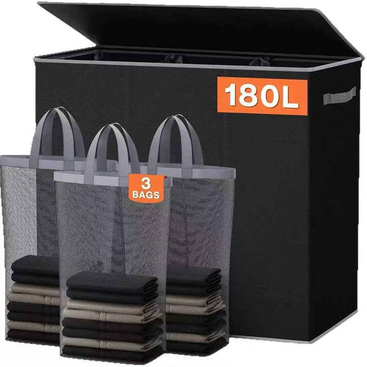 Laundry separation system with practical shopping bags Kalsten