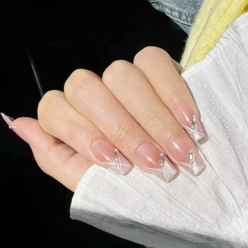 Artificial Nail Set with Glitter Accents Kalsten