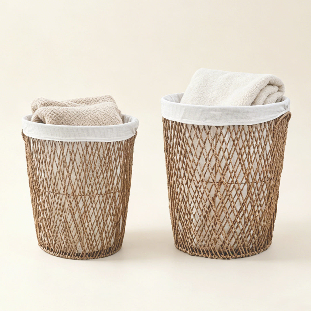 Decorative laundry basket with lid Kalsten