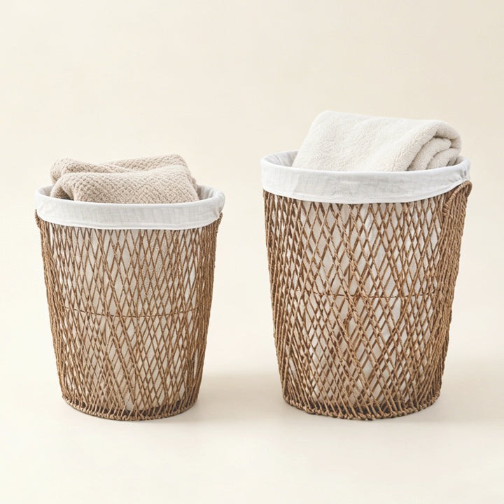 Decorative laundry basket with lid Kalsten