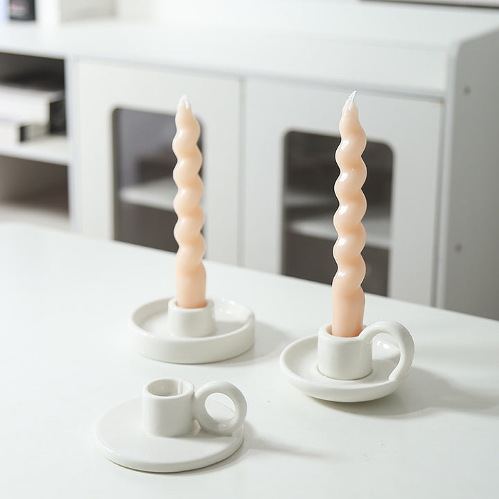 Minimalist Ceramic Candle Holder Kalsten