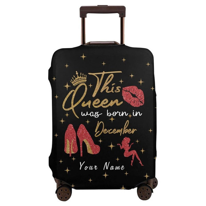 Women's hard-shell suitcase with unique skull and rose design Kalsten