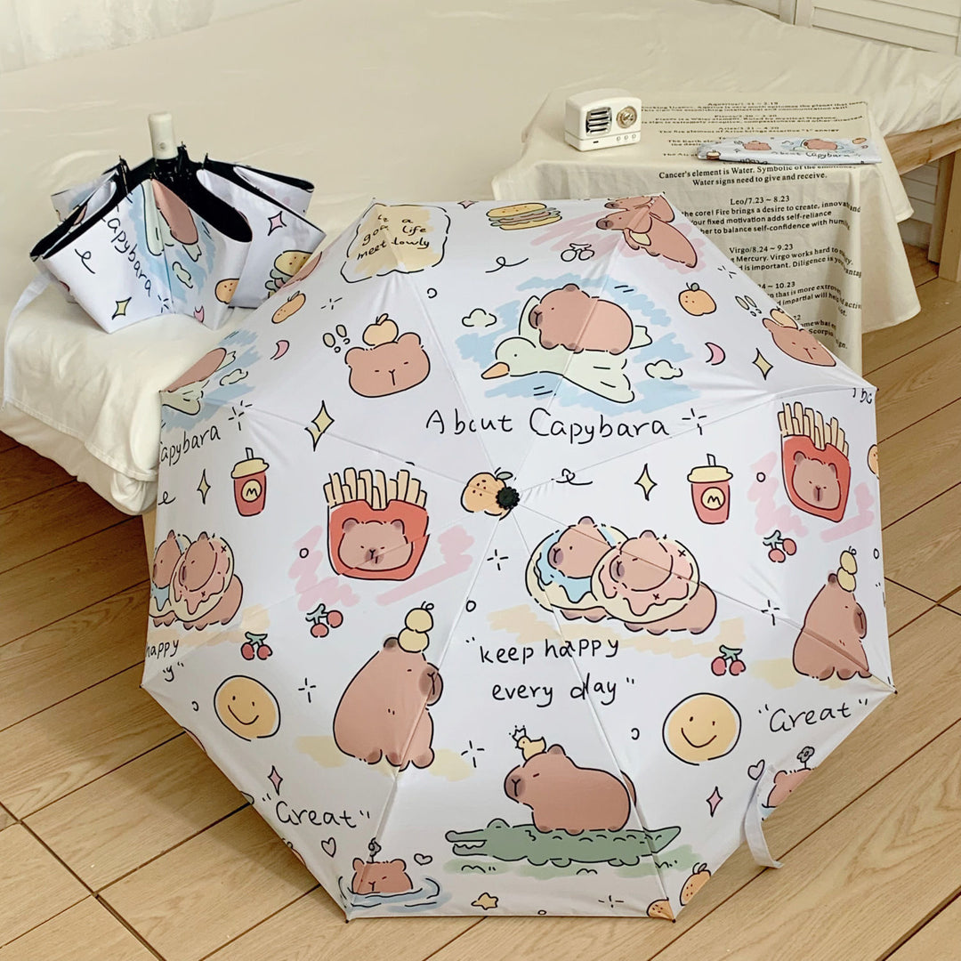 Women's Foldable Umbrella with Animal Motifs Kalsten