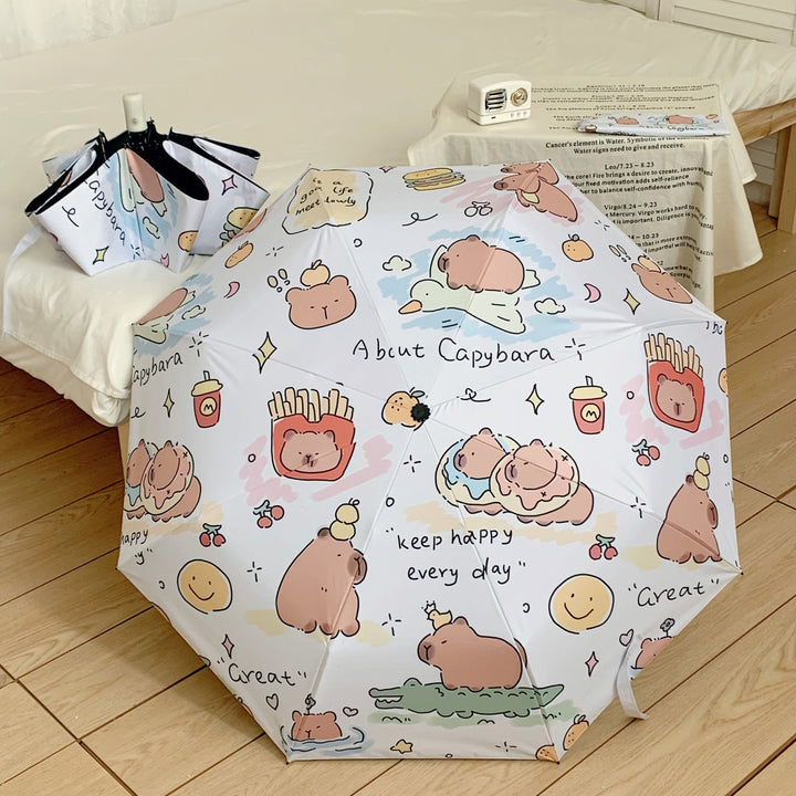 Women's Foldable Umbrella with Animal Motifs Kalsten