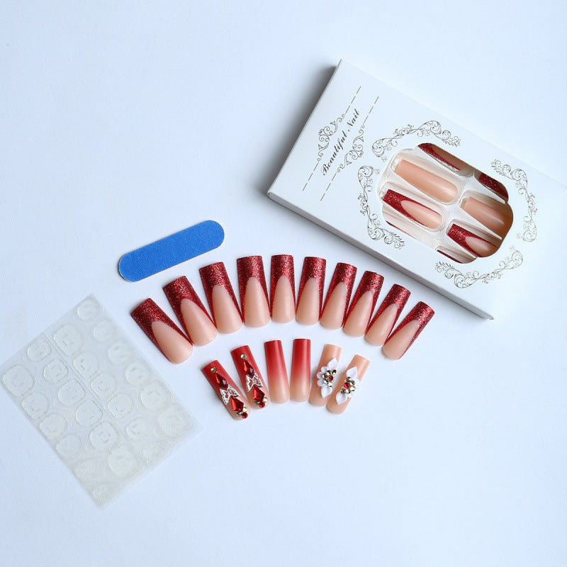 Decorative Acrylic Press-On Nail Art Set