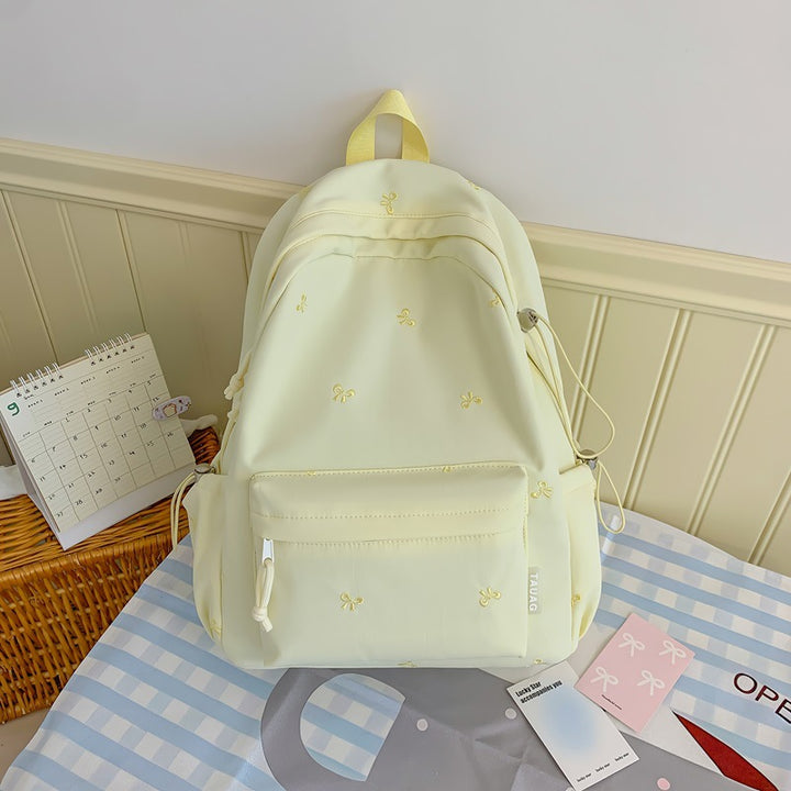 Floral Embroidered Daily Backpack Kalsten